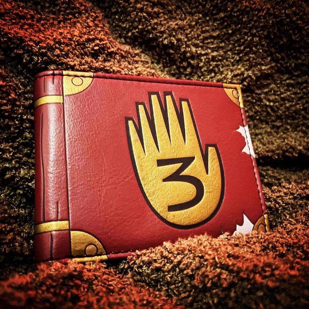 NEW Gravity Falls Cartoon Disney Show Wallet Unisex Book #3 Dipper Pines Cipher